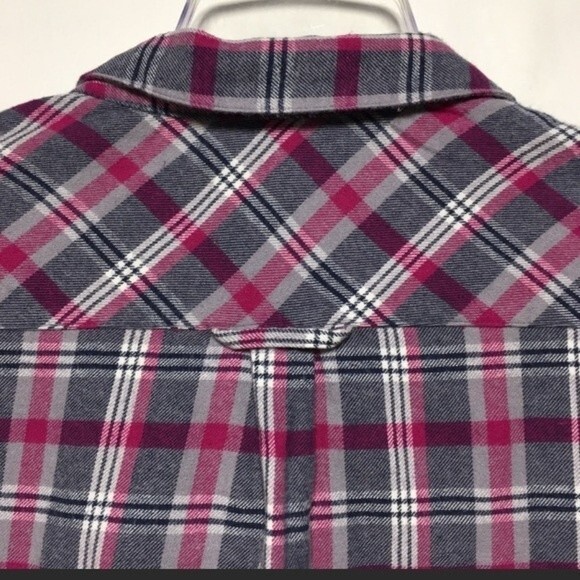 Joie Michaela Plaid Cotton Flannel Shirt Small - Picture 8 of 11